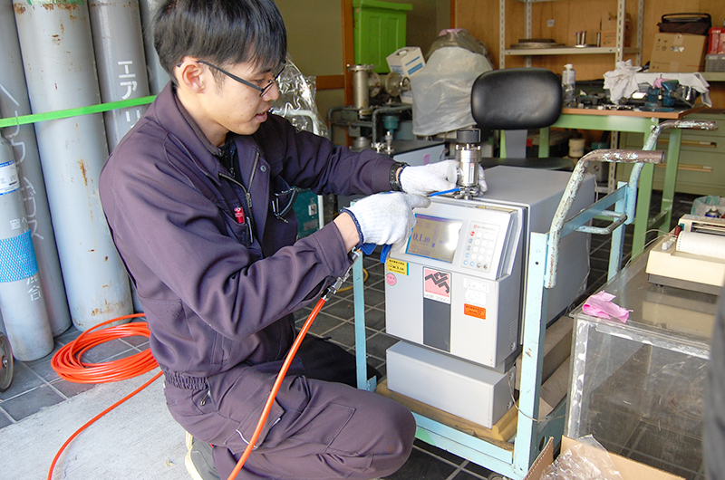 実務経験を積んだ技術者による試験の様子
